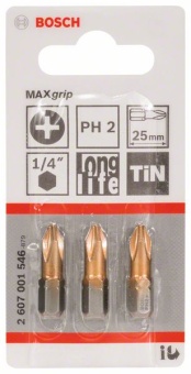 Насадка-бита Max Grip PH 2, 25 mm 2607001546 (2.607.001.546)
